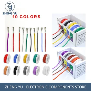UL1007# Elektronski žice DIY barvo polje 16 18 20 22 24 26 28 30AWG posodah bakrene žice vezje spajkalne žice