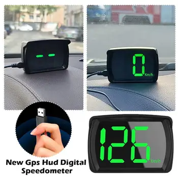 Univerzalni Avto HUD Y03 Head Up Display merilnik Hitrosti GPS Velike Pisave Digitalni Avtomobilski Pribor Ura Merilnik Hitrosti Merilnik Z0E0