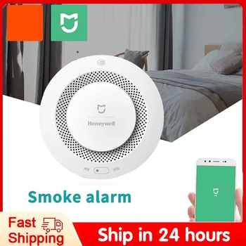 Uporablja Za Xiaomi Mijia Honeywell požarni Alarm Dima Senzor Daljinski Opomnik Bluetooth Večnamensko Smart Home Safety APP Nadzor