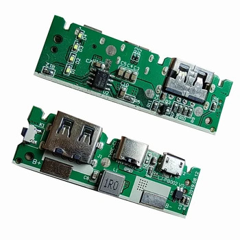 USB 5V 2.4 Mikro/Tip-C, USB Mobile Power Bank 18650 Modul za Polnjenje Litij-Polnilnik Baterije Povečanje Odbor