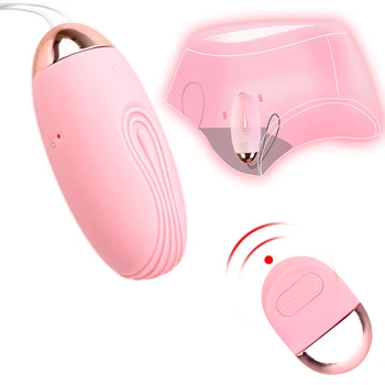 USB klitoris stimulator Vodotesno Brezžično Vibracijska Skok Seks Jajce Daljinski upravljalnik Bullet Vibrator Sex Igrače za Ženske 10 Hitrost