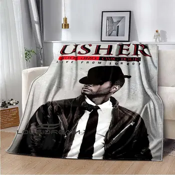 Usher-r Ameriška R&B Moški Pevec Plišastih Odejo, Kul Domači Kavč, klimatska Naprava, rjuhe, Dekorativna Darila, Piknik Odejo