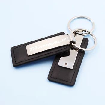 Usnje Kovinski Motocikel Keychain obesek za ključe, obeski za ključe Ključnih Verige za Honda transalp craft XL 600 650 700 V XL700V XL650V Pribor LOGOTIP