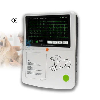 Visoka Kakovost POKLICNEGA izobraževanja in usposabljanja Elektrokardiograma Veterinarski Instrument 3 Kanal EKG Pralni Cena za Živali