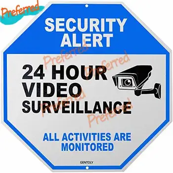 Visoka Kakovost Ustvarjalne Avto Nalepka Za Video Nadzor, Prijavite Se - Home Security Znak - Varnostne Kamere Znak Nalepke