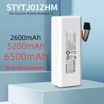Visoka Zmogljivost 18650 Polnilna Baterija Set za Xiaomi Mijia 1C Robot Vacuum Mop Čistilo, Pripomočki 5200mAh 6500mAh