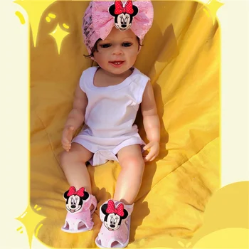 Vroče Prodaje Roza Minnie Mouse Fant Dekle Poletne Sandale Disney Pink Daisy Raca, Donald Duck Winnie Pooh Učenje Hoje Zavezat 0-8m