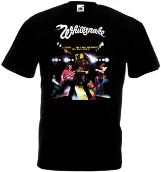 Whitesnake v Živo... V Srcu... t-shirt črna hard rock band vseh velikosti S-5XL