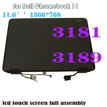 Za 11,6-palčni LCD za Dell Chromebook 11 3181 3189 2-v-1 LCD-Zaslon na Dotik Celoten Sklop Zgornji Del HD 1366 x 768