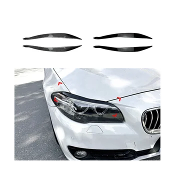 Za BMW 5Series F10, F11, Pozneje 15-17 Ogljikovih Vlaken Prednji Smerniki Kritje Okrasimo Trakovi Obrvi Kritje Trim Nalepka