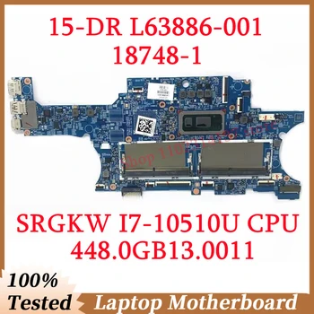 Za HP 15-DR. L63886-001 L63886-501 L63886-601 Z SRGKW I7-10510U CPU 448.0GB13.0011 Prenosni Računalnik Z Matično Ploščo 18748-1 100%Testirani Dobro