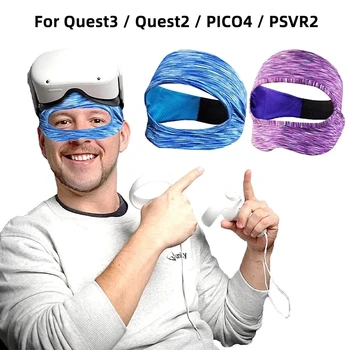 Za Meta Oculus Quest2 VR Oči Masko Kritje Dihanje Znoj Band Virtualne Realnosti Slušalke Pribor za PSVR2 Pico4 Quest3 HTC
