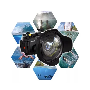Za SLR Fotoaparat 67 mm Prenosni Nepremočljiva Širokega Kota Kupolo Vrata Objektiv Ohišje Primeru Podvodno Potapljanje Deli,16x14x7.18 cm