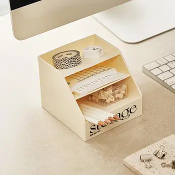Zmogljivost Desk Škatla za Shranjevanje Nagnjena Design Desktop Škatla za Shranjevanje prihranek Prostora Organizator za Pisalne Ličila za Urad za Enostavno