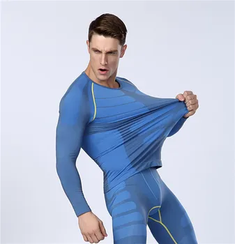 Znamke Toplotne Perilo Moške spodnje perilo določa stiskanje šport runo znoj termo perilo moški oblačila za Fitnes