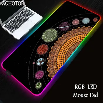 Čarovnice Luna Tarot RGB Gaming Mousepad Pc XXXL Mouse Pad Oversize Mousemat nedrsečo Gumo Blazine Veliki Mizi Mat, LED Tipkovnico Blazine