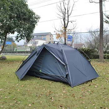 Črna šotor, Ultralahkih 20 d Silicij, prevlečeni Treking šotor,CZX-312 Prostem Težo 1P/2P Ultralahkih 2 oseba Šotor,20 D Silicij šotor