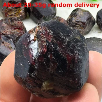 1Pc Rdeče Naravni Granat Quartz Crystal Gemstone Zdravilne Energije Kamnita Vrt, Dvorišče Doma Degaussing Grobo Mineralnih Vzorcu Dekor Nova