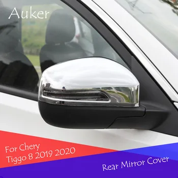 Avto Rearview Mirror Pokrov Zaščitne Nalepke Trim Okrasimo ABS Chrome Za Chery Tiggo 8 2019 2020 2021