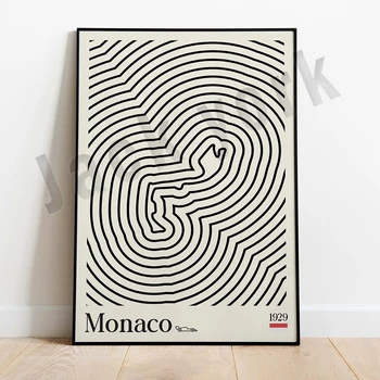 Monako Plakat Platno, Slike, ki jih Bauhaus za Avtomobilske Navdušence
