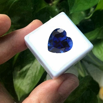 Naravni Safir Heart Rez Velikost 15 x 15 mm VVS Svoboden Gemstone za Nakit, Izdelava in Zbiranje Lepe Gems
