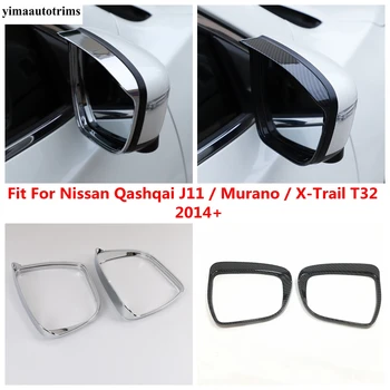 Rearview Mirror Dež Obrvi Zaščitnik Kritje Trim Za Nissan Qashqai J11 / Murano / X-Trail T32 2014 -2020 Dodatki Zunanjost