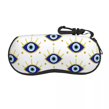 Sredozemlje Zlo Zaščito Za Oči Eyeglass Očala Primeru Moški Ženske Mehko Duhovno Amulet Prenosni Sončna Očala Zaščitna Torbica