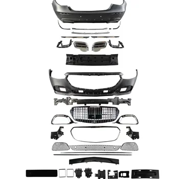 Telo Komplet Sprednji Zadnji Odbijač Žar Maska za Mercedes-Benz S-razred W223 S400 S450 spremenjen Meglo Lučka okvir trakovi Auto Dodatki
